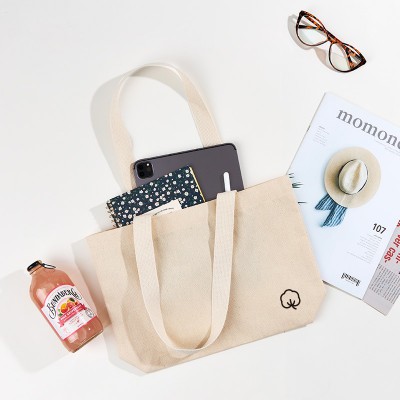 [국내제작] 코튼앤코 커스텀 가로형 자석 에코백(28x20x8)