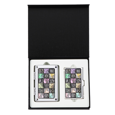 신문자도자개손톱깎이+자개명함케이스2종세트