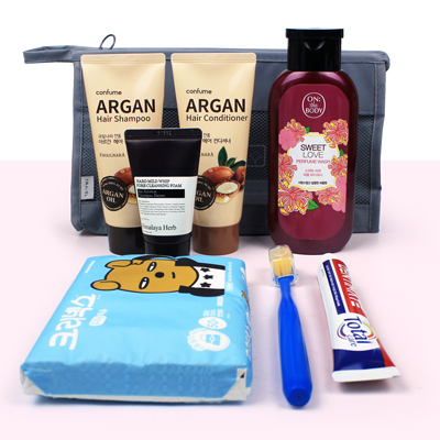 여행용품 종합세트 7종 LG생활건강 과일나라 나드NARD 카카오프렌즈 크리오