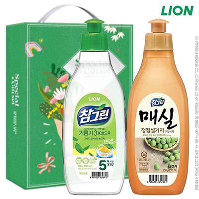 참그린 녹차300용기 매실300용기 2종세트