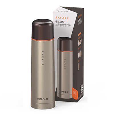 키친아트 골드 메탈 보온병 500ml