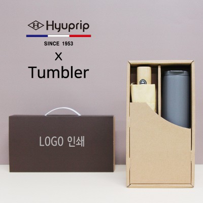 협립 3단 마시멜로 완전자동우산+벤스 텀블러세트