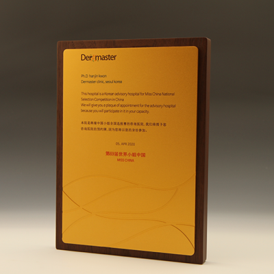 송공 퇴임 기념 원목 상패 E5207