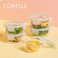 코렐_코디네이츠 브리즈 유리밀폐용기 원형 5종