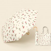 로페리아 접이식 3단수동 금색곡자손잡이 우양산_암막코팅(UPF 50+)_에코백증정(0189891)