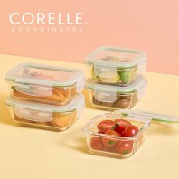 코렐_코디네이츠 브리즈 유리밀폐용기 혼합 5종