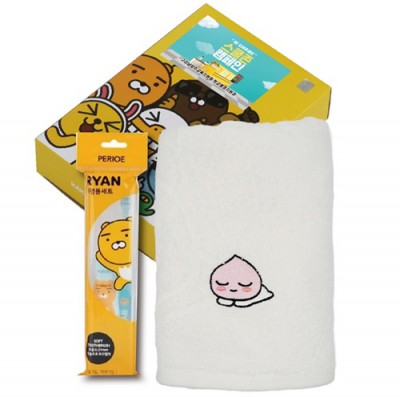 카카오프렌즈 2종세트 (카카오세면타올수건+카카오양치세트)