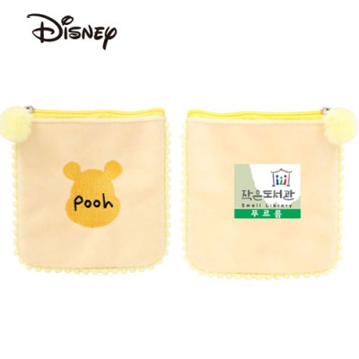 디즈니 캐릭터 사각 폼폼파우치