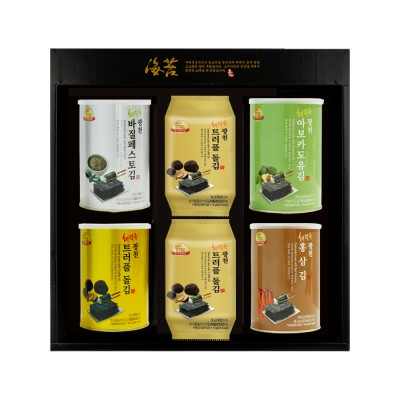 25추석 선물세트 [명품 광천김]  캔김 4P