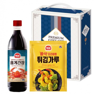 해표 실속(감칠맛 홍게 간장+튀김가루)추석 명절 선물세트