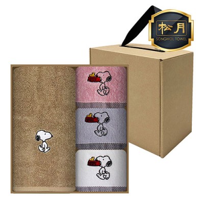 [송월] 스누피 리버40 1장+스누피 블럭블럭 3장 (4매세트)