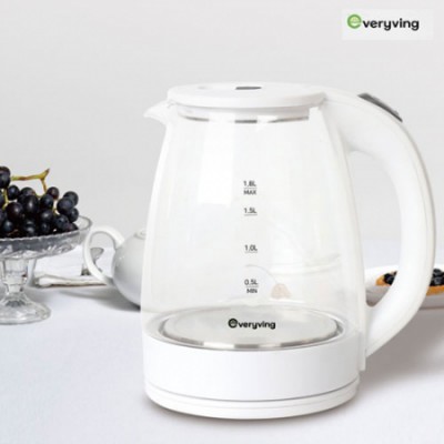 [에브리빙] 유리 전기 주전자 1.8L