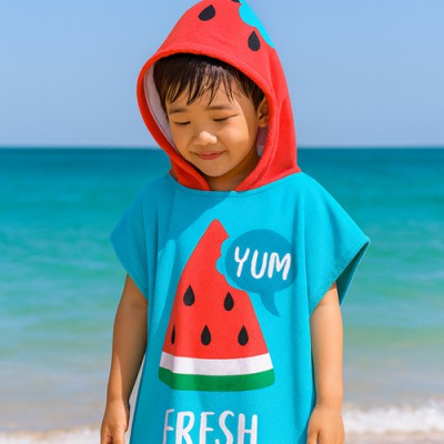 로페리아 어린이 물놀이 비치 극세사 후드 타올 티셔츠(0216351)