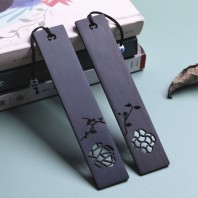 제이엘 블랙원목 책갈피 북마크