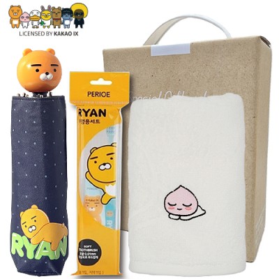 카카오 생활건강세트 17호 (카카오5단입체핸들우산+카카오치약칫솔+카카오세면수건)