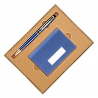 로젠블루볼펜+칼라명함케이스Set