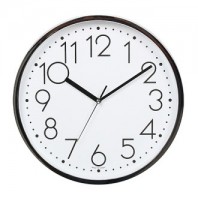 원형크롬벽시계337