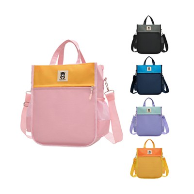 고급형 투톤 크로스 보조가방 학원 신발