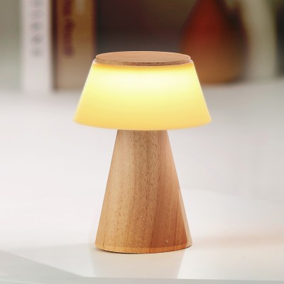 플라이토 모카 우드 인테리어  충전식 LED 무드등 C타입  JS-i141