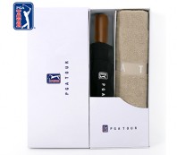 PGA 3단완전자동 빈티지우드+130g 면사타올 세트