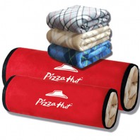 롤베개 쿠션 + 체크항공 폴라담요