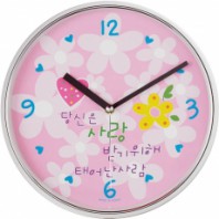 JS-1093크롬무소음벽시계