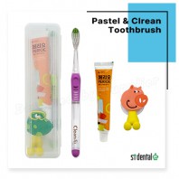 캐릭터걸이 파스텔클린미세모 페리오 칫솔걸이 칫솔치약세트