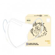[아이다움][국산]화이트 흰색 어린이 유아 마스크 개별포장 10매