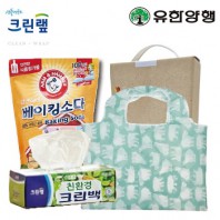 친환경스위트홈세트55호(크린랩크린백+암앤해머베이킹소다500g+특대형시장가방)