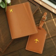 515_비행기 디자인 여권커버 및 수하물 태그