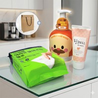 크린랩 여러번 빨아쓰는 행주 핸드워시 핸드크림 3종세트