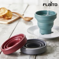 플라이토 실리콘  파스텔 휴대용 접이식컵