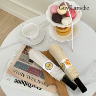 [기라로쉬] 3단 58 빅 행복이 스마일 시그니처 솔리드 암막 전자동 우산