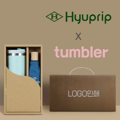 협립3단마시멜로수동우산 +킹덤 이중진공 핸들 텀블러-세트