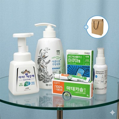 아름다운 주방세제 500ml  마데카솔 연고 주방구급세트