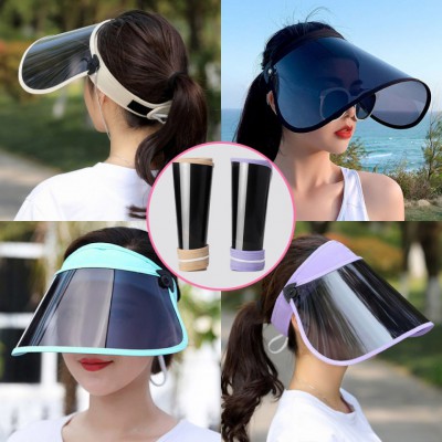 UV 풀페이스 와이드 선바이저 썬캡 돌돌이썬캡