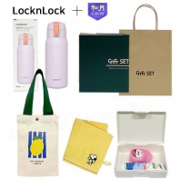 와우 텀블러파우치3호 락앤락 코튼캔디 송월핸드타올 카밀핸드크림 치실세트