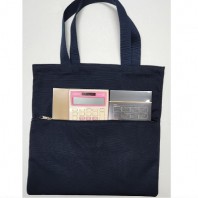 캔버스면 10수 앞주머니 지퍼형 칼라에코백