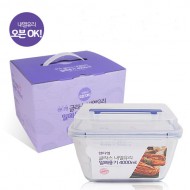 베르겐 핸디형 글라스 내열유리 밀폐용기 4000ml