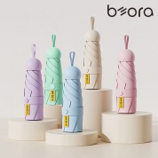 BOR 무지 인쇄우산 초경량 머쉬룸 파우치 암막 5단 우양산