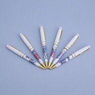 금장 고급자개볼펜 리필심세트 화이트