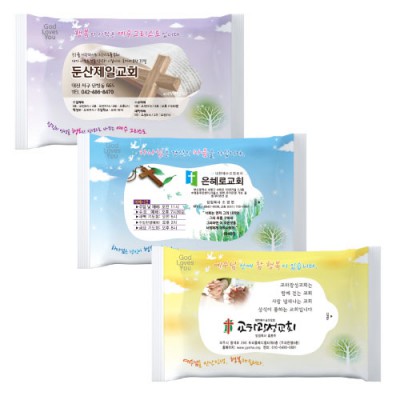 복음 3종 물티슈 (10매, 15매, 20매)
