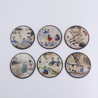 전통민화코스터 (신윤복) 6종세트