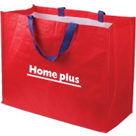 레드 타포린 쇼핑가방