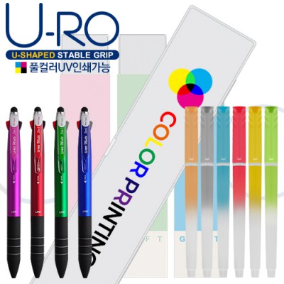 유로멀티5in1 3링터치펜& 국산 플러피형광펜세트