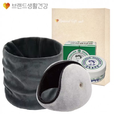 브생건 방한세트 93호(벨벳 넥워머+안티푸라민 연고+청음 귀마개)