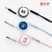 헬프맨 멀티 3라인 3in2 고속충전케이블(66W)