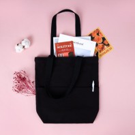 메이드유 투포켓 지퍼형 에코백 컬러 36 x 36 x 10