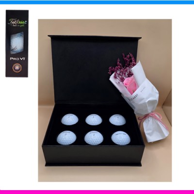 타이틀리스트 pro v1 6구 선물세트 (3pc) 사바리케이스 포함