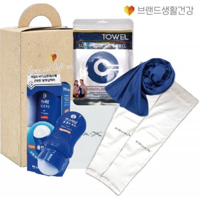 쿨아이스세트 브생건137호(아쿠아쿨토시+멘소래담 쿨롤온 마사지로션+쿨아이스타올)